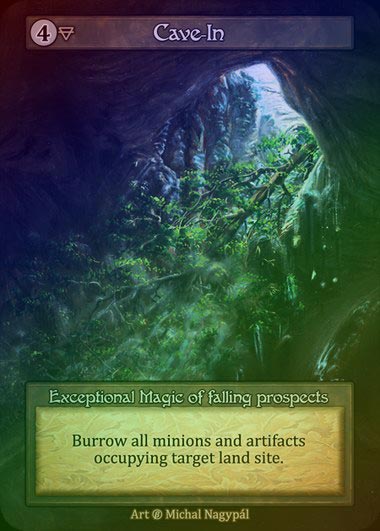 【FOIL】[Earth] Cave-In [beta-Exceptional]